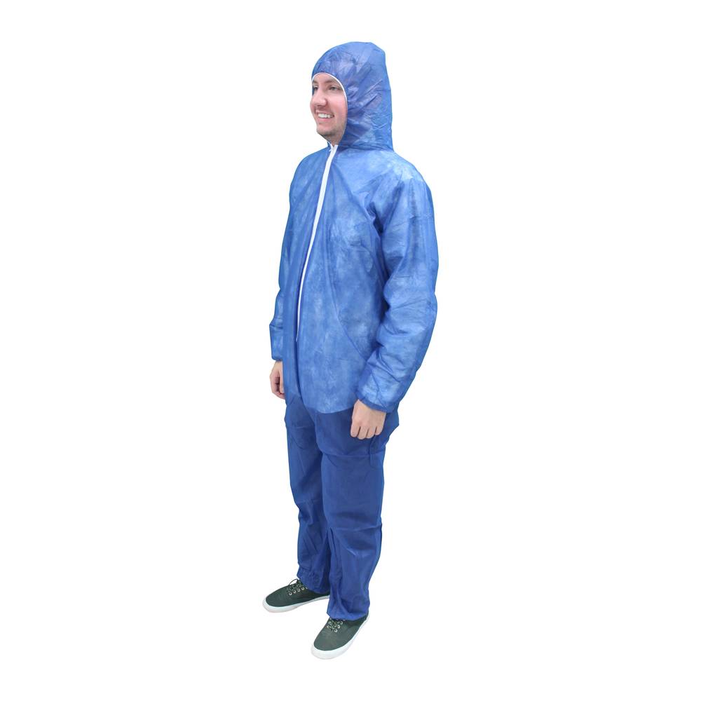 #M1440B Supply Source Safety Zone® ProMax® II SMS Coveralls - Hood & Elastic Cuffs (Blue) (25ct)